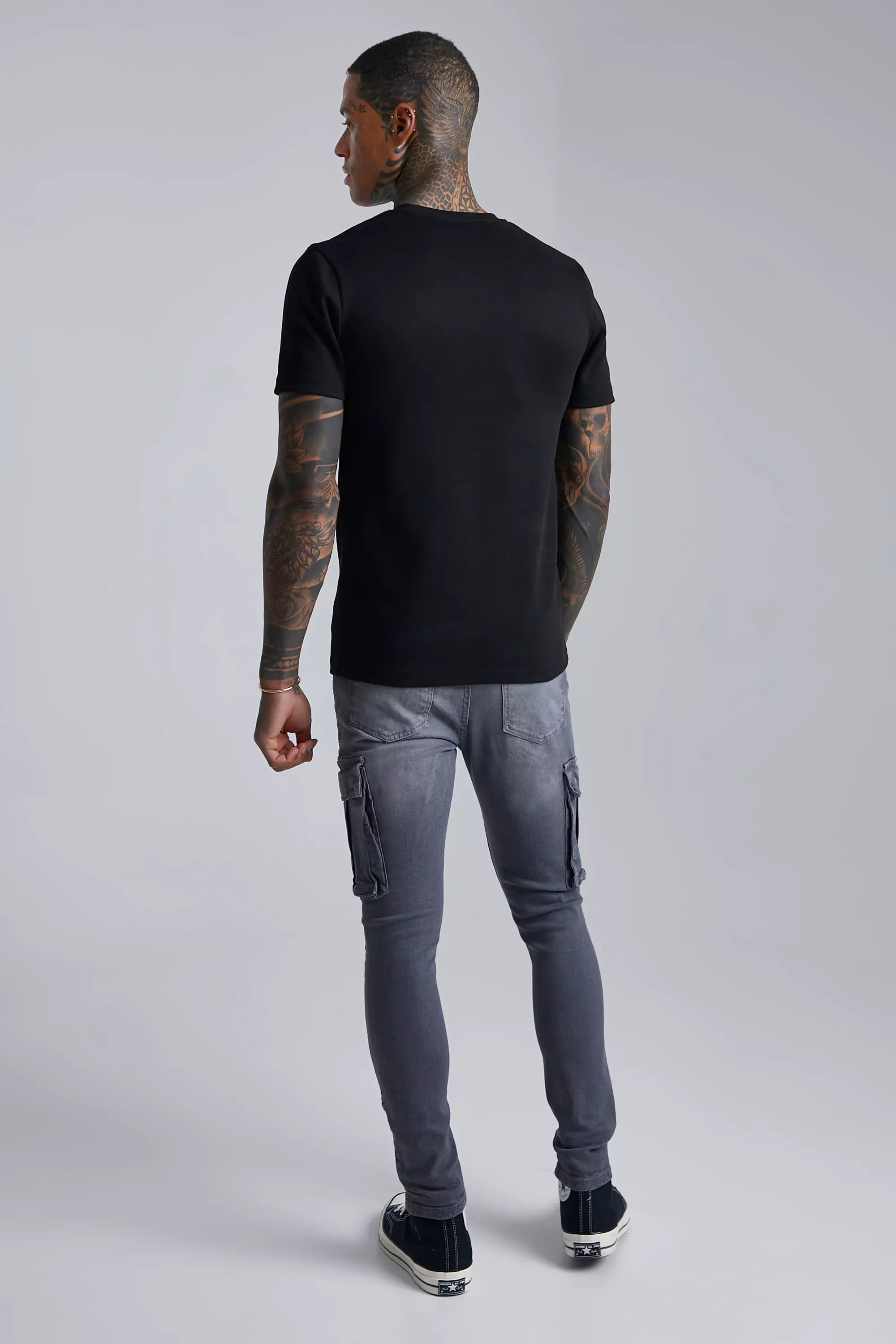 Mens super skinny cargo 2024 pants